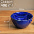 Sage Blue Ceramic Bowls and Tea Cup Combo | Microwave and Dishwasher Safe